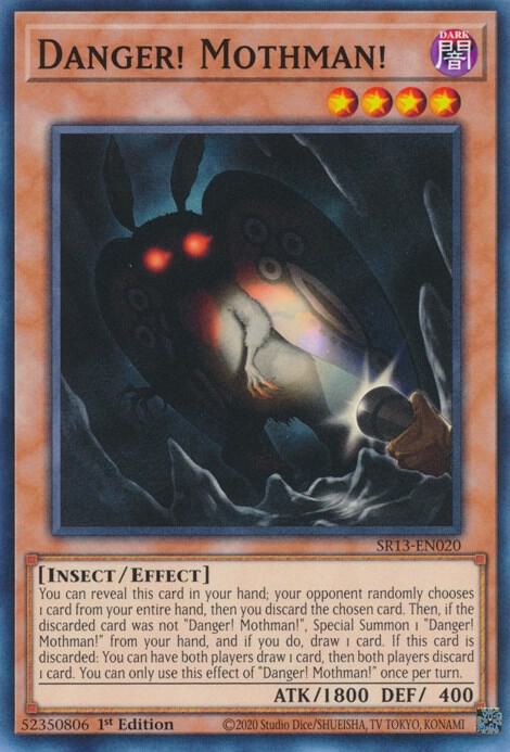 Danger Mothman SR13-EN020 (Structure Deck: Dark World)  - 1st Edition