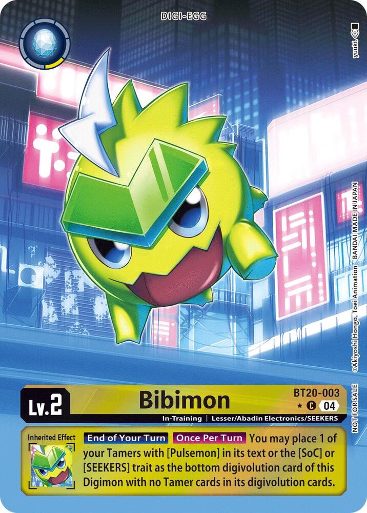 Bibimon Release Special Booster 25 Box Promotion Pack BT20-003 C (Release Special Booster 2.5)  - Foil