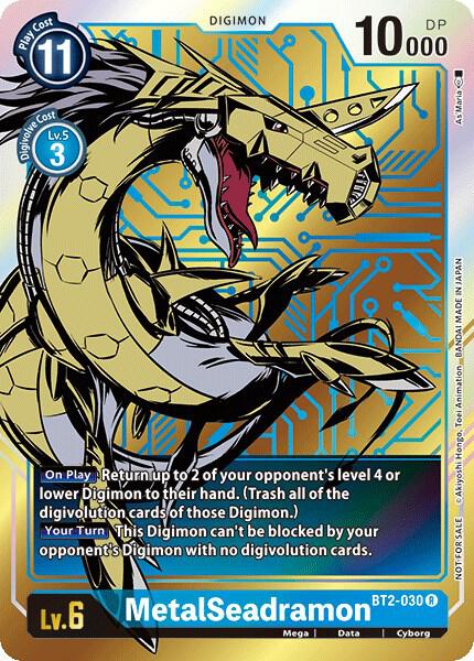 MetalSeadramon BT2 030 Dash Pack Ver 10 BT2-030 R (Release Special Booster 1.0)  - Foil