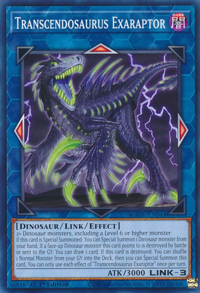 Transcendosaurus Exaraptor AGOV-EN044 (Age of Overlord)  - 1st Edition