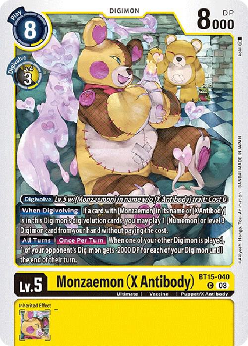 Monzaemon X Antibody BT15-040 C (Exceed Apocalypse) 