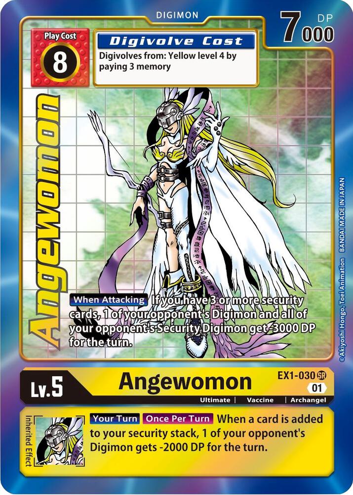 Angewomon Alternate Art EX1-030 SR (Classic Collection)  - Foil