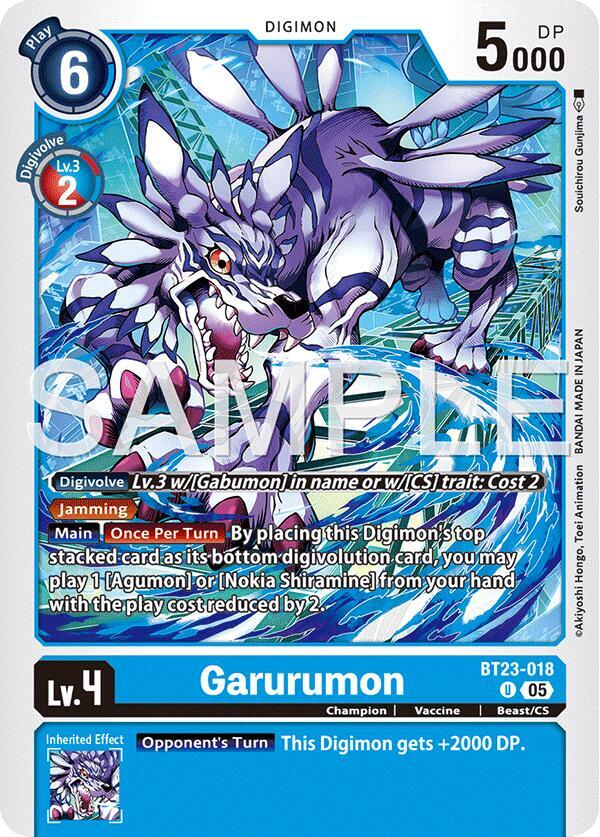 Garurumon BT23-018 U (Hackers' Slumber) 