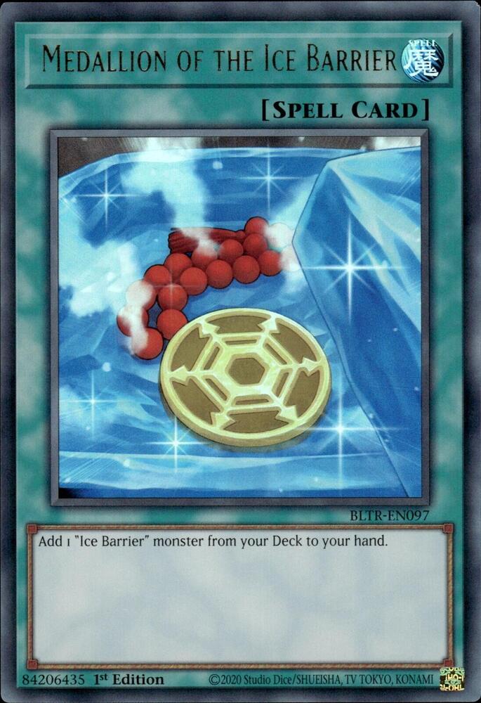 Medallion of the Ice Barrier BLTR-EN097 (Battles of Legend: Terminal Revenge)  - 1st Edition