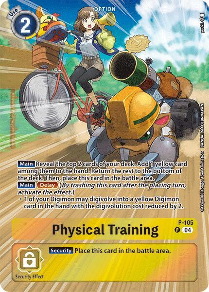 Physical Training Starter Deck 19 Exclusive P-105 P (Digimon Promotion Cards)  - Foil