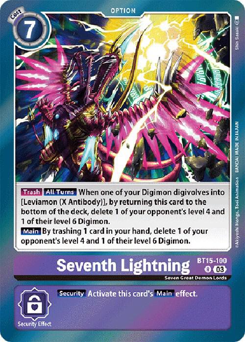 Seventh Lightning BT15-100 R (Exceed Apocalypse)  - Foil