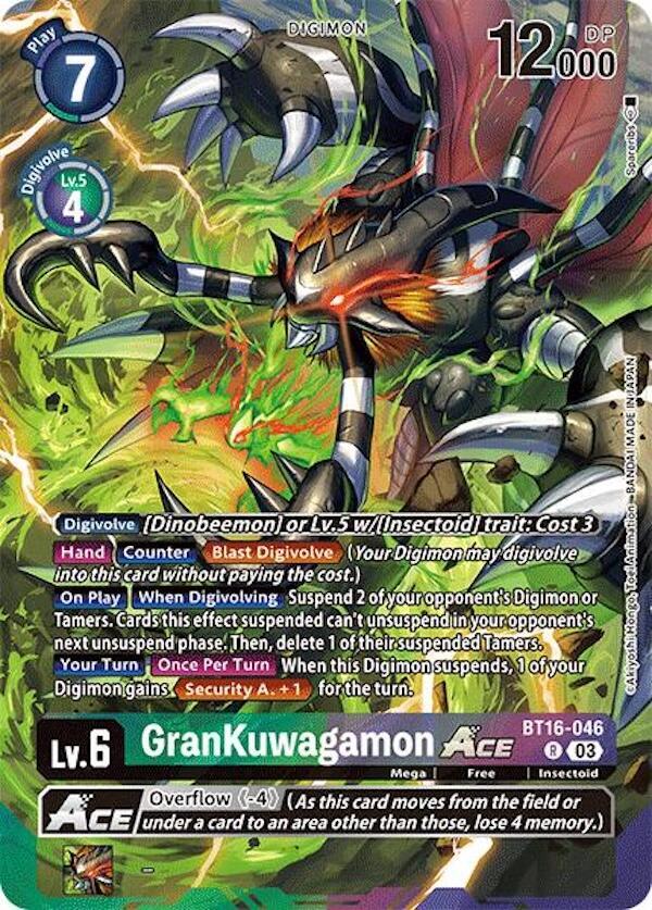 GranKuwagamon ACE Alternate Art BT16-046 R (Special Limited Set)  - Foil