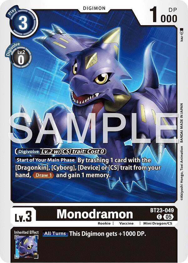 Monodramon BT23-049 C (Hackers' Slumber) 