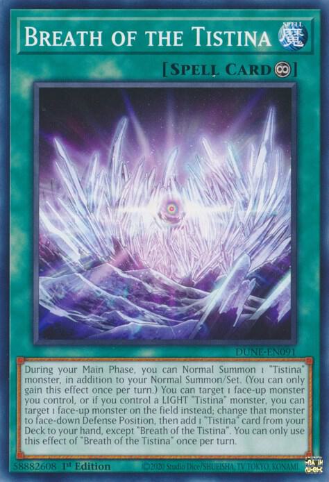 Breath of the Tistina DUNE-EN091 (Duelist Nexus)  - 1st Edition