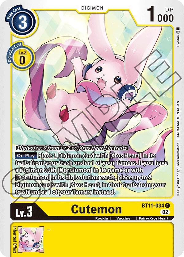 Cutemon BT11-034 C (Dimensional Phase) 