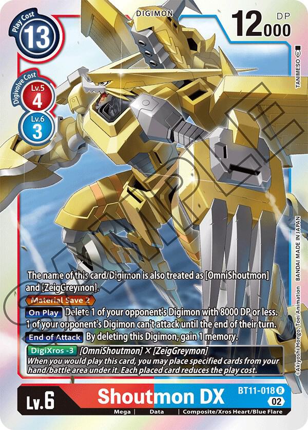 Shoutmon DX BT11-018 R (Dimensional Phase)  - Foil