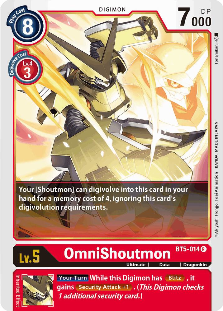 OmniShoutmon BT5-014 R (Battle of Omni) 