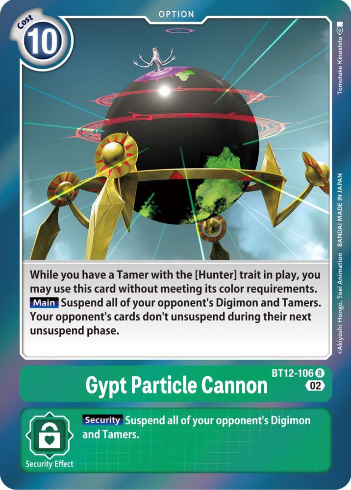 Gypt Particle Cannon BT12-106 R (Across Time)  - Foil