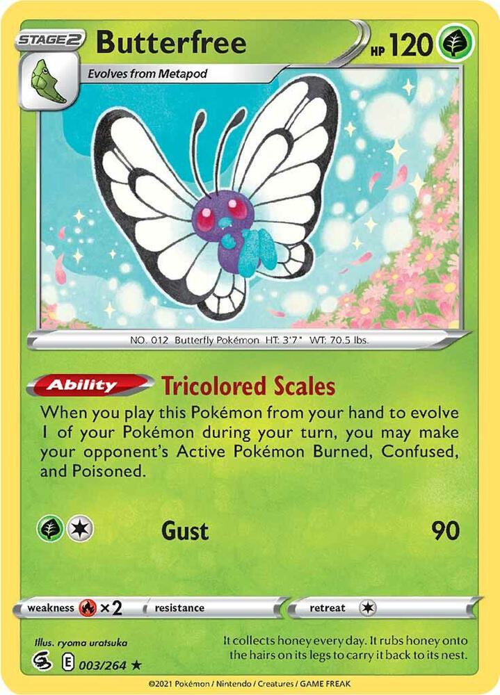 Butterfree 003/264 (SWSH08: Fusion Strike)  - Holofoil