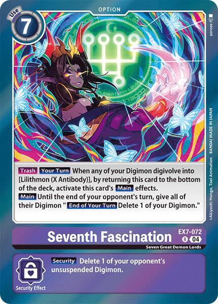 Seventh Fascination EX7-072 R (Digimon LIBERATOR)  - Foil