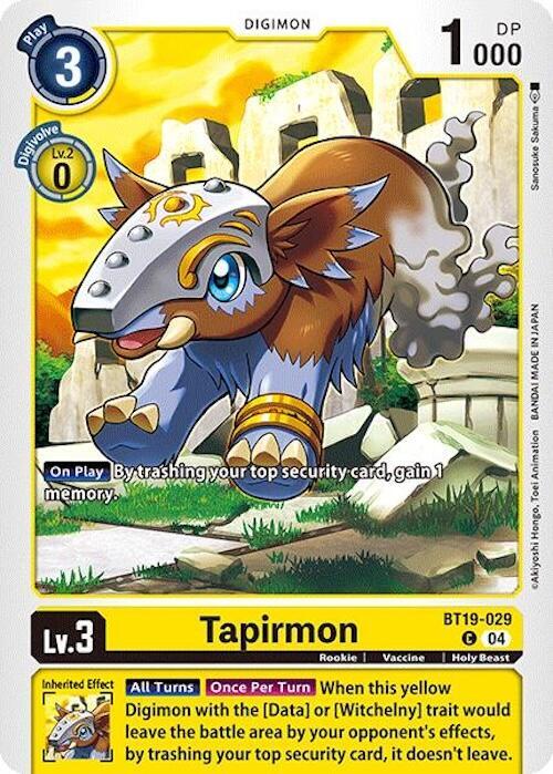 Tapirmon BT19-029 C (Release Special Booster 2.0) 