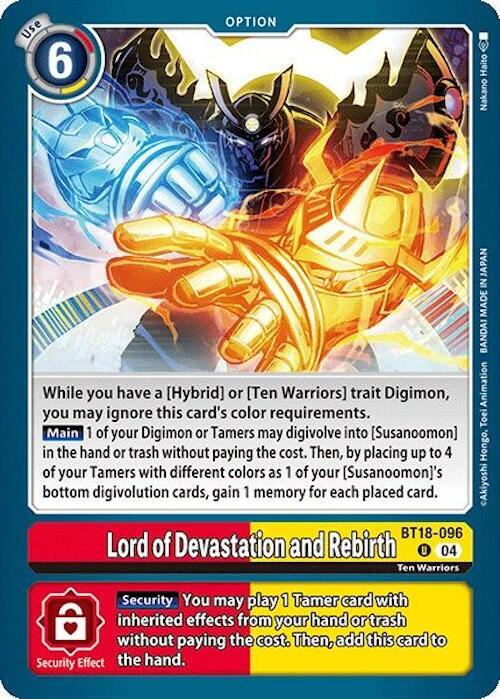Lord of Devastation and Rebirth BT18-096 U (Release Special Booster 2.0) 