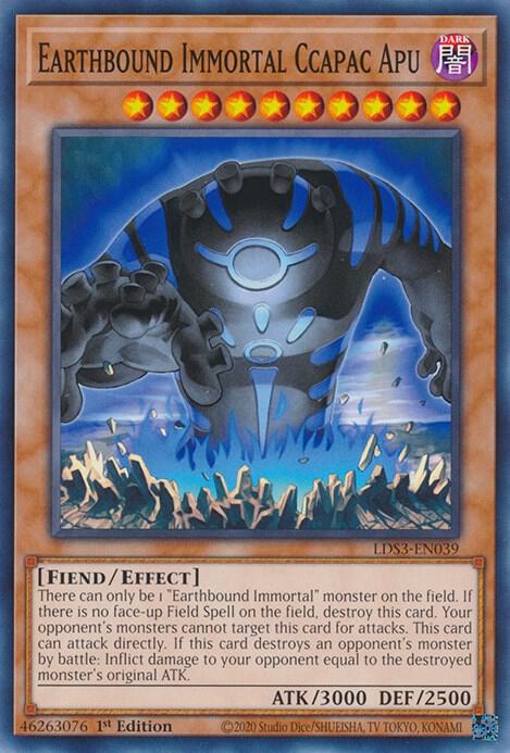 Earthbound Immortal Ccapac Apu LDS3-EN039 (Legendary Duelists: Season 3)  - 1st Edition