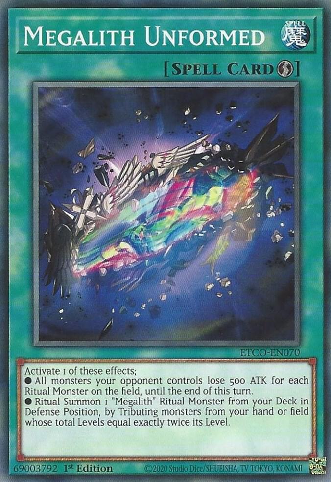 Megalith Unformed ETCO-EN070 (Eternity Code)  - 1st Edition