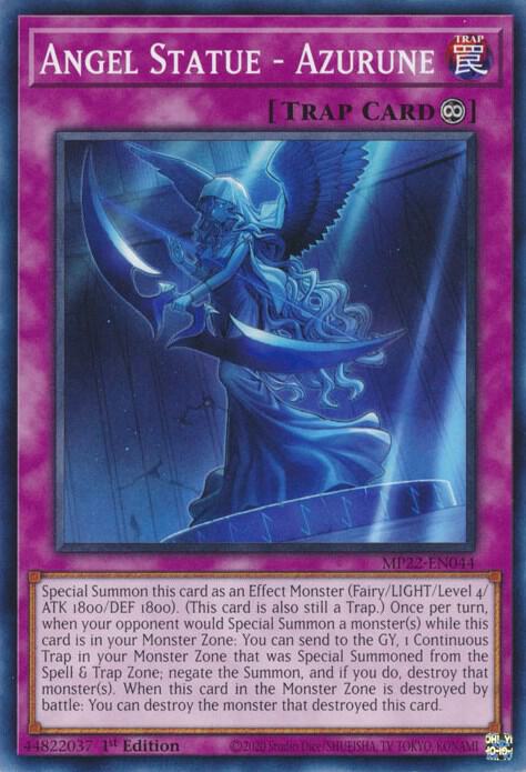 Angel Statue Azurune MP22-EN044 (2022 Tin of the Pharaoh's Gods)  - 1st Edition