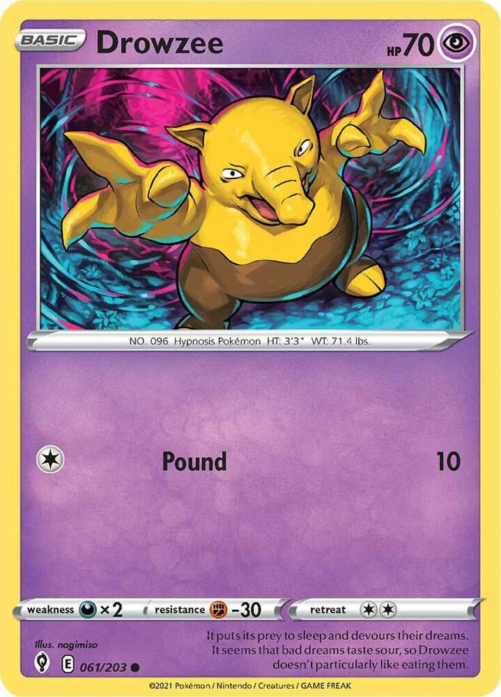 Drowzee 061/203 (SWSH07: Evolving Skies) 