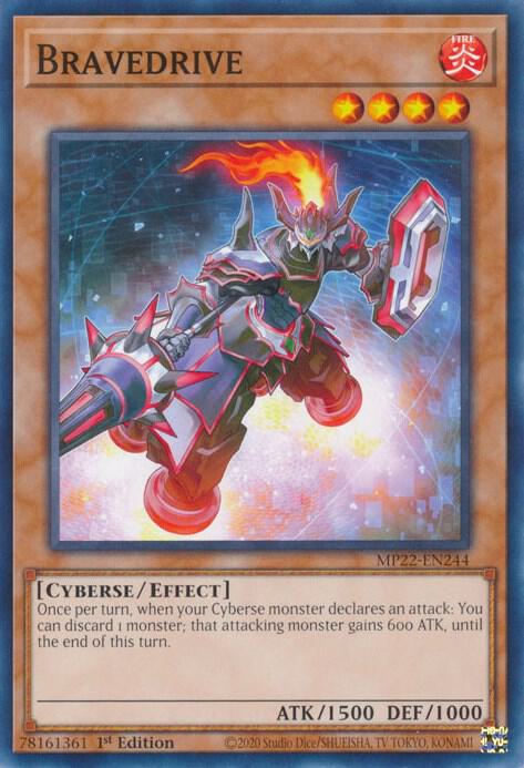 Bravedrive MP22-EN244 (2022 Tin of the Pharaoh's Gods)  - 1st Edition