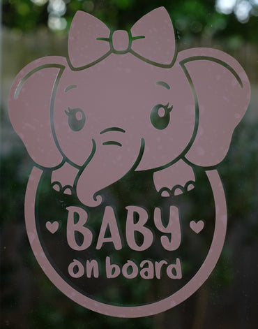 Elephant F Vinyl Decal