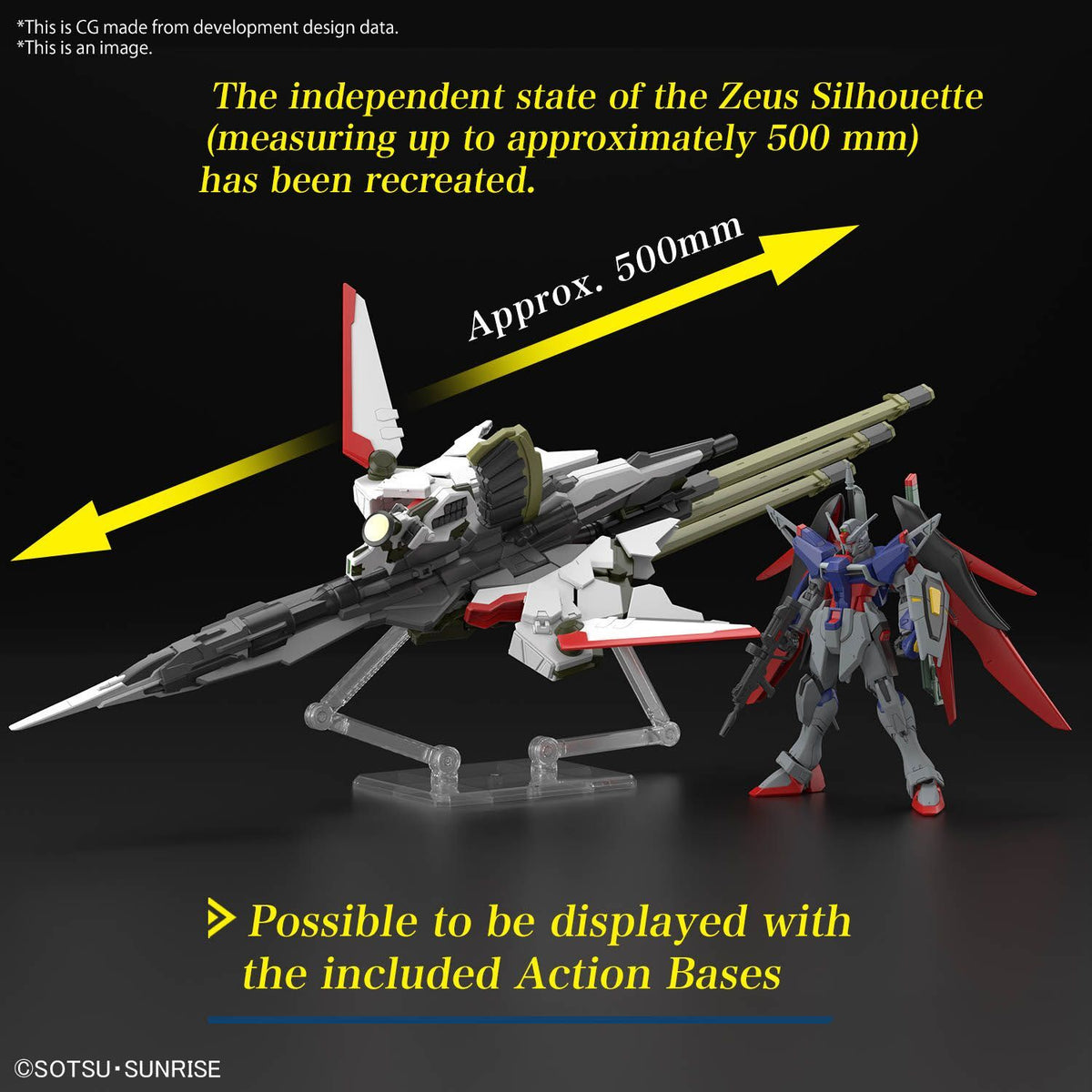 HGCE 1/144 Destiny Gundam Spec II & Zeus Silhouette