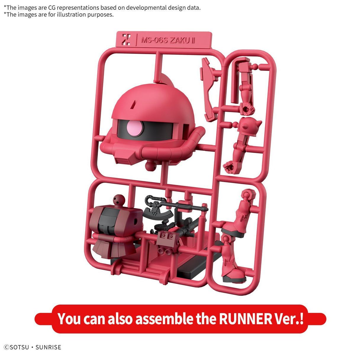 1/1 Charzaku-Kun DX Set (With Runner Ver. Recreation Parts)