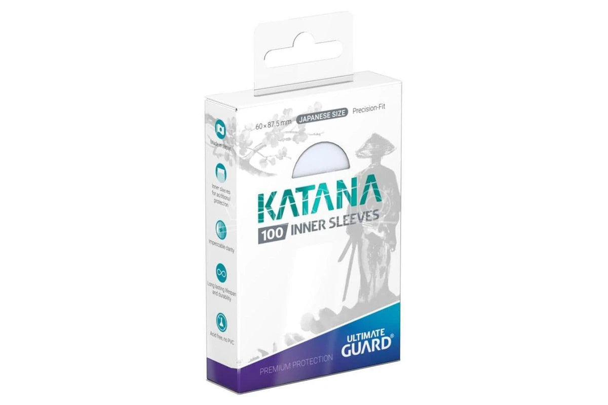 Ultimate Guard: Japanese Size Sleeves – Katana Precise-Fit Inner Sleeves – Transparent