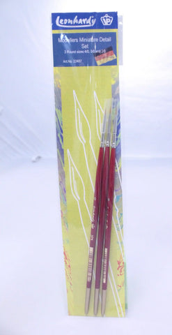 VP Leonhardy 3pc Modellers Miniature Detail Brush Set