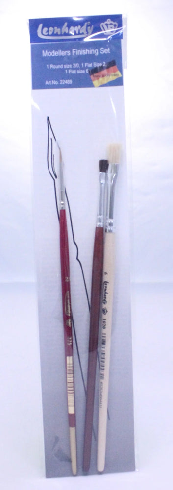 VP Leonhardy 3pc Modellers Finishing Brush Set