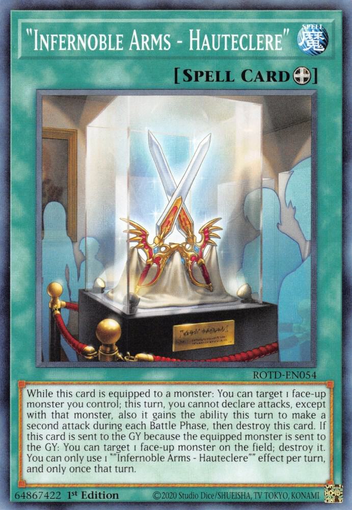 "Infernoble Arms - Hauteclere" ROTD-EN054 (Rise of the Duelist)  - 1st Edition
