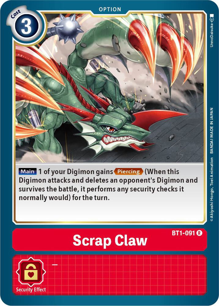 Scrap Claw BT1-091 R (Release Special Booster 1.5) 