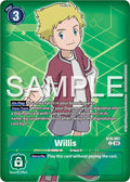 Willis Reprint BT8-091 R (Starter Deck 17: Double Typhoon Advanced Deck Set)  - Foil