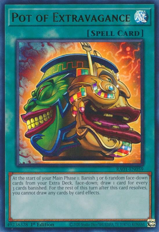 Pot of Extravagance UR RA01-EN059 (25th Anniversary Rarity Collection)  - 1st Edition