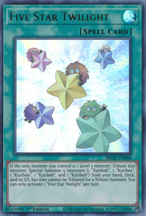 Five Star Twilight BROL-EN006 (Brothers of Legend)  - 1st Edition