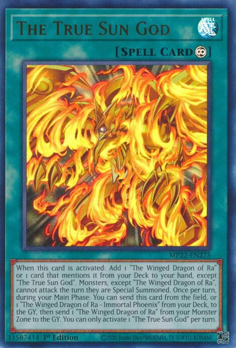 The True Sun God MP22-EN275 (2022 Tin of the Pharaoh's Gods)  - 1st Edition