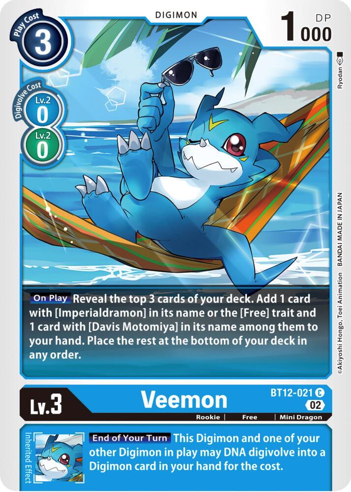 Veemon BT12-021 C (Across Time) 