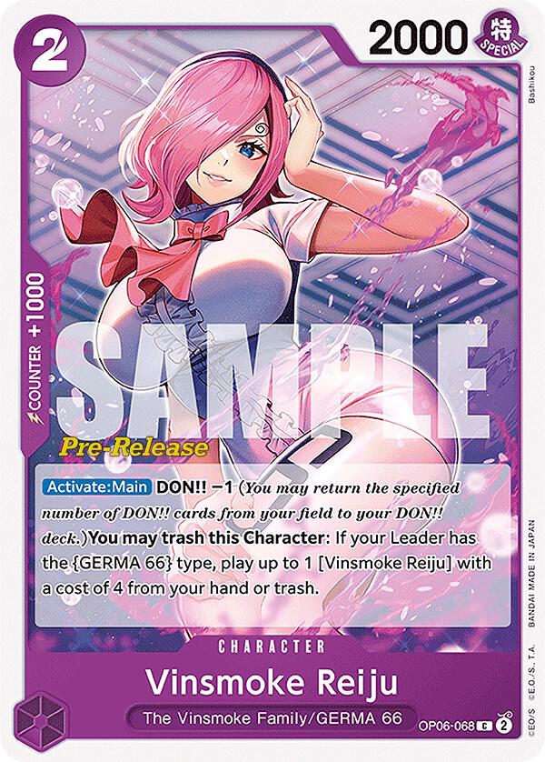 Vinsmoke Reiju 068 OP06-068 (Wings of the Captain Pre-Release Cards) 