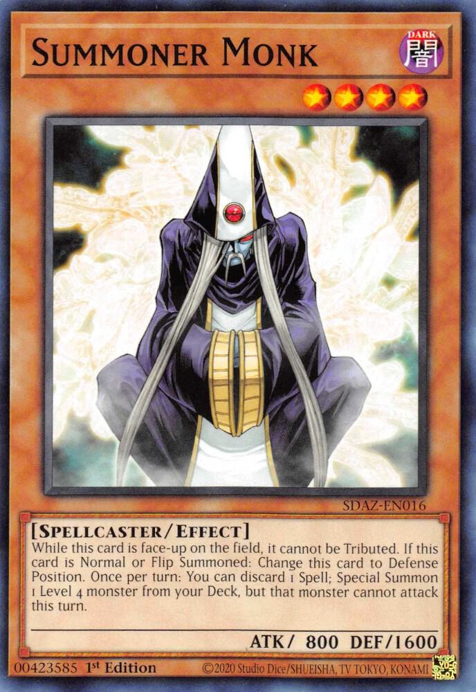 Summoner Monk SDAZ-EN016 (Structure Deck: Albaz Strike)  - 1st Edition