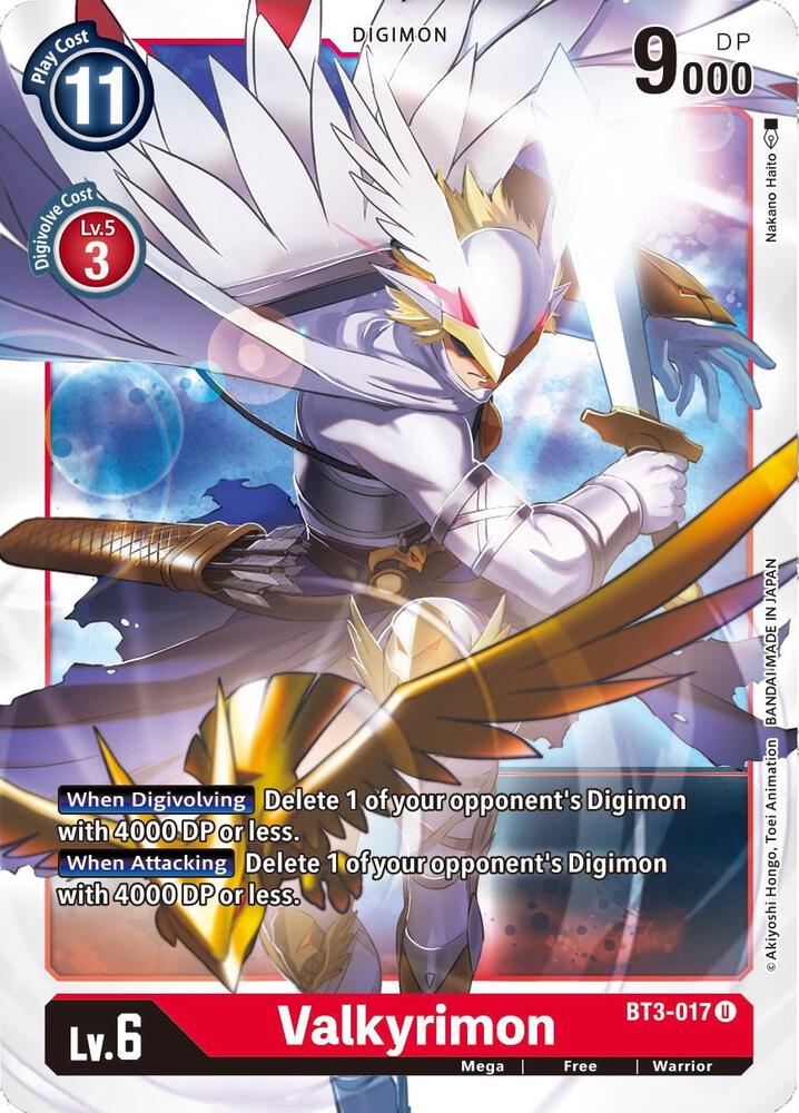 Valkyrimon BT3-017 U (Release Special Booster 1.5) 