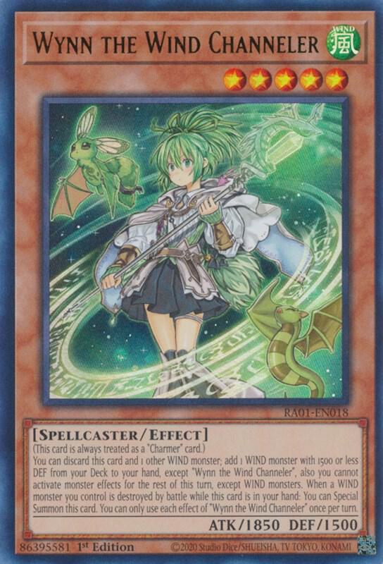 Wynn the Wind Channeler UR RA01-EN018 (25th Anniversary Rarity Collection)  - 1st Edition