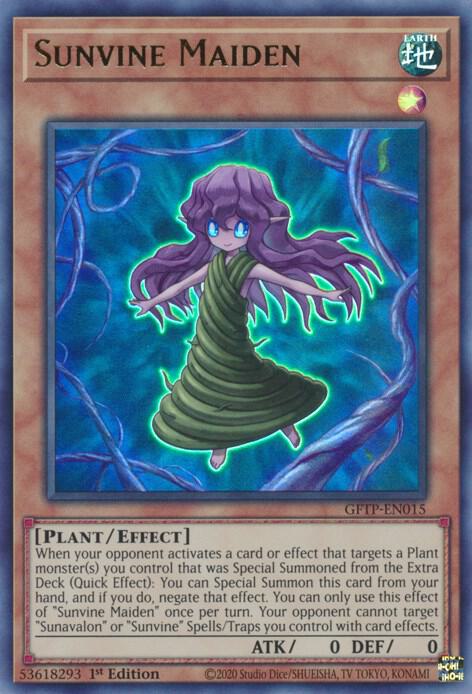 Sunvine Maiden GFTP-EN015 (Ghosts From the Past)  - 1st Edition