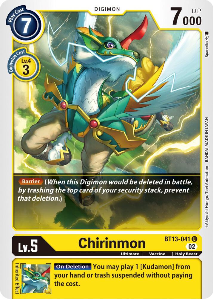 Chirinmon BT13-041 U (Versus Royal Knights) 