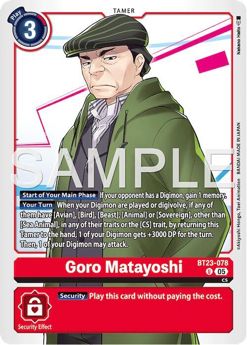 Goro Matayoshi BT23-078 U (Hackers' Slumber) 