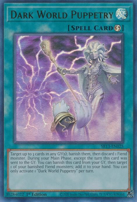 Dark World Puppetry SR13-EN025 (Structure Deck: Dark World)  - 1st Edition