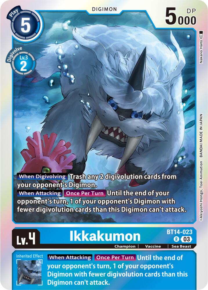 Ikkakumon BT14-023 R (Blast Ace)  - Foil