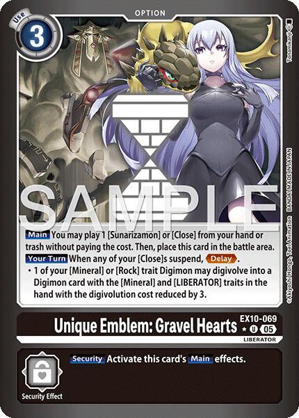 Unique Emblem Gravel Hearts Limited Foil EX10-069 U (Sinister Order)  - Foil