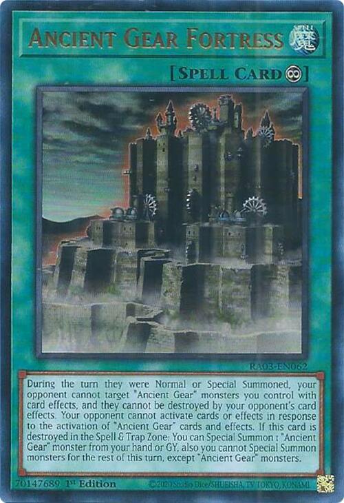 Ancient Gear Fortress UR RA03-EN062 (Quarter Century Bonanza)  - 1st Edition